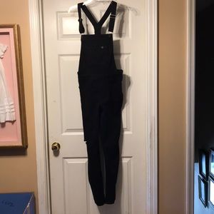 Black overalls